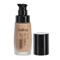 Тональная основа под макияж IsaDora Wake Up Make-Up SPF20 30 мл цена и информация | Пудры, базы под макияж | pigu.lt