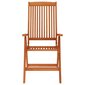 Sulankstomos sodo kėdės vidaXL, 8 vnt., rudos kaina ir informacija | Lauko kėdės, foteliai, pufai | pigu.lt