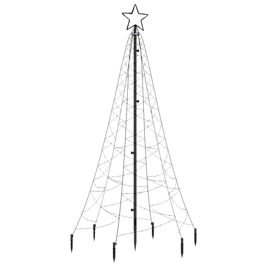 Kalėdų eglutė su kuoliuku, 200 LED, 180cm цена и информация | Kalėdinės dekoracijos | pigu.lt