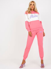 розово-фиолетовый спортивный костюм с брюками с высокой талией цена и информация | Женские костюмы | pigu.lt