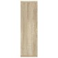 Sieninė lentyna, ąžuolo spalvos, 85x16x52,5cm, apdirbta mediena kaina ir informacija | Lentynos | pigu.lt