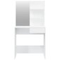 Kosmetinis staliukas su veidrodžiu, baltas, 74,5x40x141cm kaina ir informacija | Spintelės prie lovos | pigu.lt