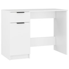 Rašomasis stalas, baltas, 100x50x75cm, mediena kaina ir informacija | Kompiuteriniai, rašomieji stalai | pigu.lt