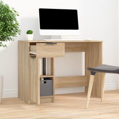 Rašomasis stalas, ąžuolo, 100x50x75cm, mediena kaina ir informacija | Kompiuteriniai, rašomieji stalai | pigu.lt
