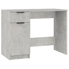 Rašomasis stalas, betono pilka, 100x50x75cm, mediena цена и информация | Компьютерные, письменные столы | pigu.lt
