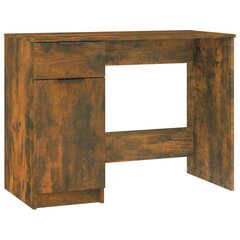 Rašomasis stalas, dūminio ąžuolo, 100x50x75cm, mediena kaina ir informacija | Kompiuteriniai, rašomieji stalai | pigu.lt