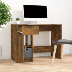 Rašomasis stalas, dūminio ąžuolo, 100x50x75cm, mediena цена и информация | Компьютерные, письменные столы | pigu.lt