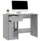 Rašomasis stalas, pilkos ąžuolo, 100x50x75cm, mediena цена и информация | Kompiuteriniai, rašomieji stalai | pigu.lt