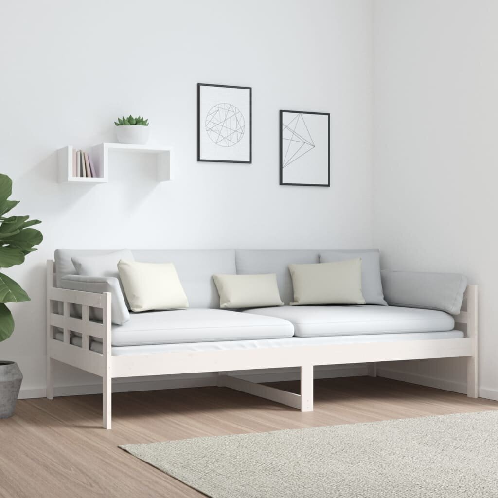 Sofa, balta/pilka цена и информация | Sofos | pigu.lt