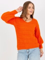 Megztinis moterims, oranžinis kaina ir informacija | Megztiniai moterims | pigu.lt