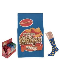 Kojinės vyrams dovanų dėžutėje Potato Chips socks, Paprika kaina ir informacija | Vyriškos kojinės | pigu.lt