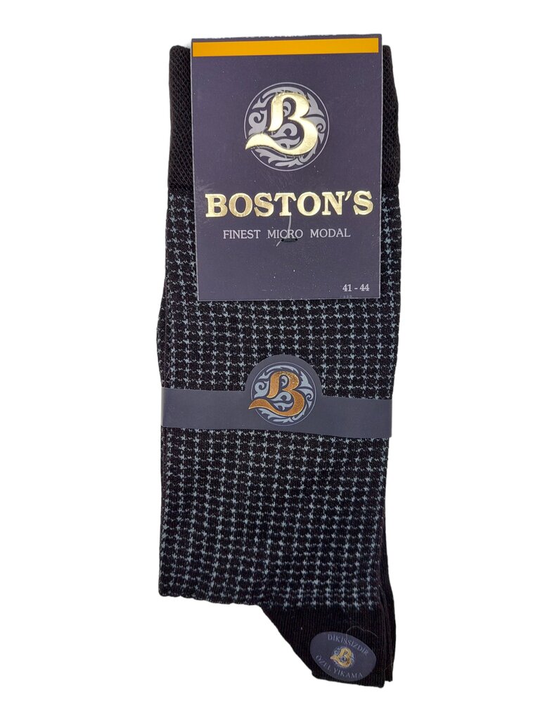 Kojinės Vyrams Boston's Micro Modal, juodos kaina ir informacija | Vyriškos kojinės | pigu.lt