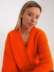 оранжевый длинный кардиган с пуговицами rue paris цена и информация | Женские кофты | pigu.lt