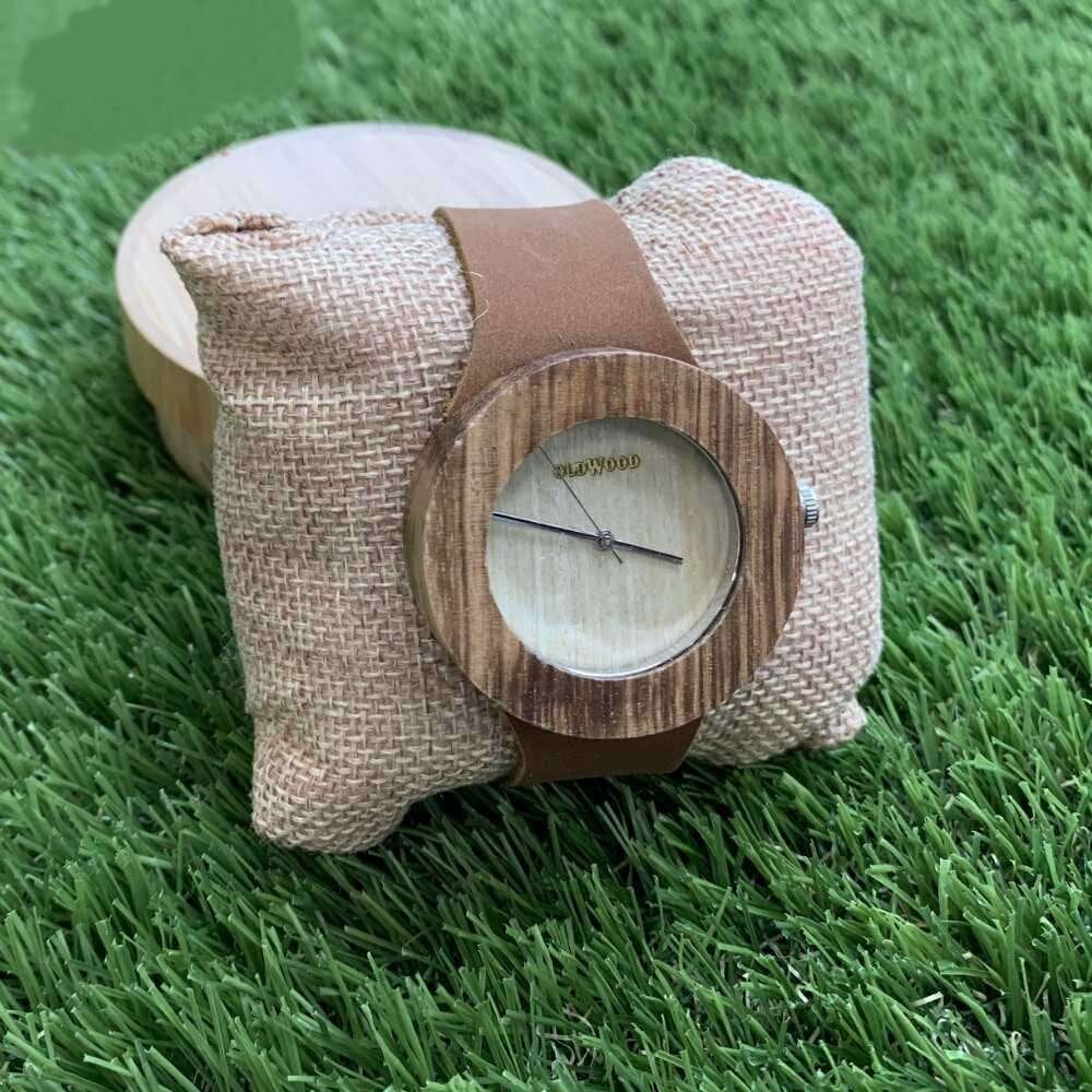 Moteriškas medinis laikrodis, OldWood цена и информация | Moteriški laikrodžiai | pigu.lt