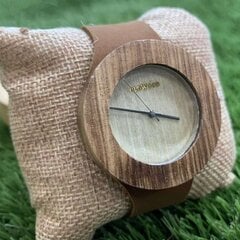 Moteriškas medinis laikrodis, OldWood kaina ir informacija | Moteriški laikrodžiai | pigu.lt