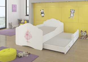 Детская кровать Casimo II Ballerina 160x80см + Матрас цена и информация | Детские кровати | pigu.lt