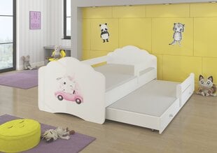 Детская кровать Casimo II Barrier Cat in a Car 160x80см + Матрас цена и информация | Детские кровати | pigu.lt
