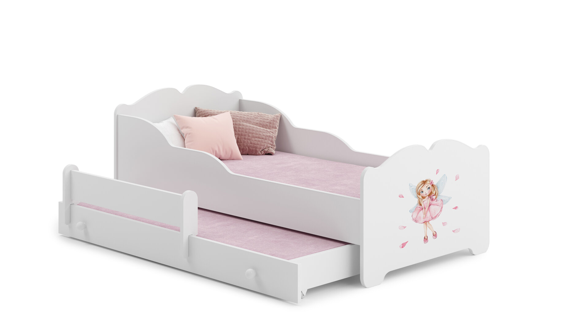 Vaikiška lova Ximena II Girl with Wings 160x80cm kaina ir informacija | Vaikiškos lovos | pigu.lt