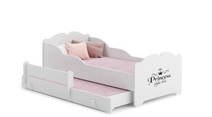 Vaikiška lova Ximena II Princess Black 160x80cm kaina ir informacija | Vaikiškos lovos | pigu.lt