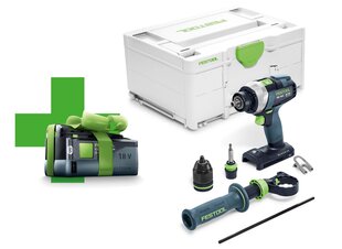 TDC 18/4 I-Basic-5,2 Аккумуляторная дрель QUADRIVE Festool 575601 цена и информация | Шуруповерты, дрели | pigu.lt