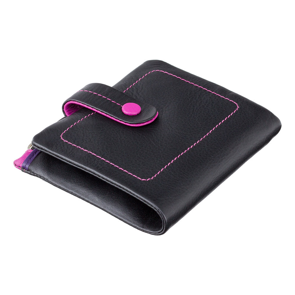 Moteriška odinė piniginė Visconti M77, juoda kaina ir informacija | Piniginės, kortelių dėklai moterims | pigu.lt