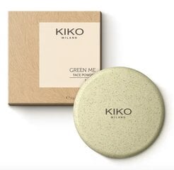 Матовая компактная пудра Kiko Milano Green Me, цвет 01 января цена и информация | Пудры, базы под макияж | pigu.lt