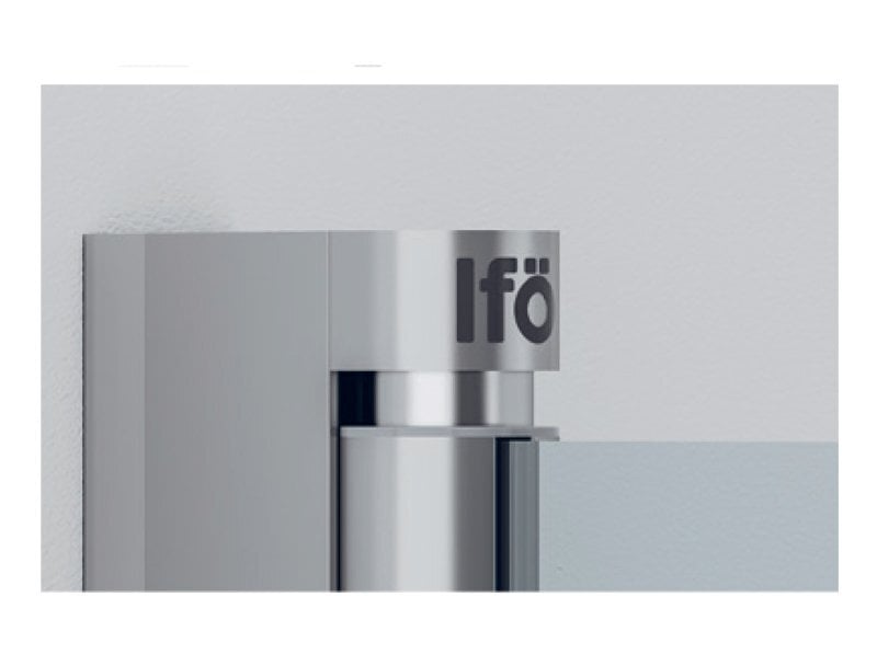 Tiesi dušo sienelė Ifö Space SPNF 1000 H Silver, matinis stiklas kaina ir informacija | Dušo durys ir sienelės | pigu.lt