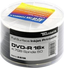 DVD Ritek DVD-R 4,7 GB, 50 vnt. kaina ir informacija | Vinilinės plokštelės, CD, DVD | pigu.lt