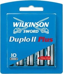 Бритвенные головки Wilkinson Duplo II Plus, 10 шт. цена и информация | Косметика и средства для бритья | pigu.lt