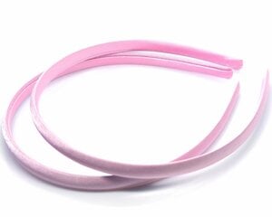 Lankelis plastikinis, 8mm, rožinis, trauktas audiniu kaina ir informacija | Papuošalų gamybai, vėrimui | pigu.lt