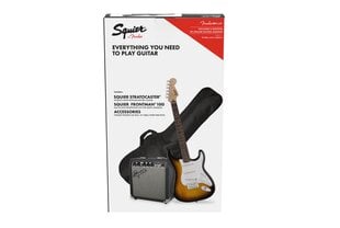 Elektrinės gitaros komplektas Fender Squier Strat + Frontman 10G, Sunburst kaina ir informacija | Gitaros | pigu.lt