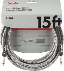 Instrumentinis kabelis Fender Professional 4,5M WH T kaina ir informacija | Kabeliai ir laidai | pigu.lt