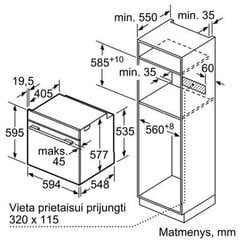 Духовка SIEMENS HB632GBS1 цена и информация | Духовки | pigu.lt