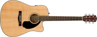 Elektroakustinė gitara Fender CD-60SCE Nat kaina ir informacija | Gitaros | pigu.lt