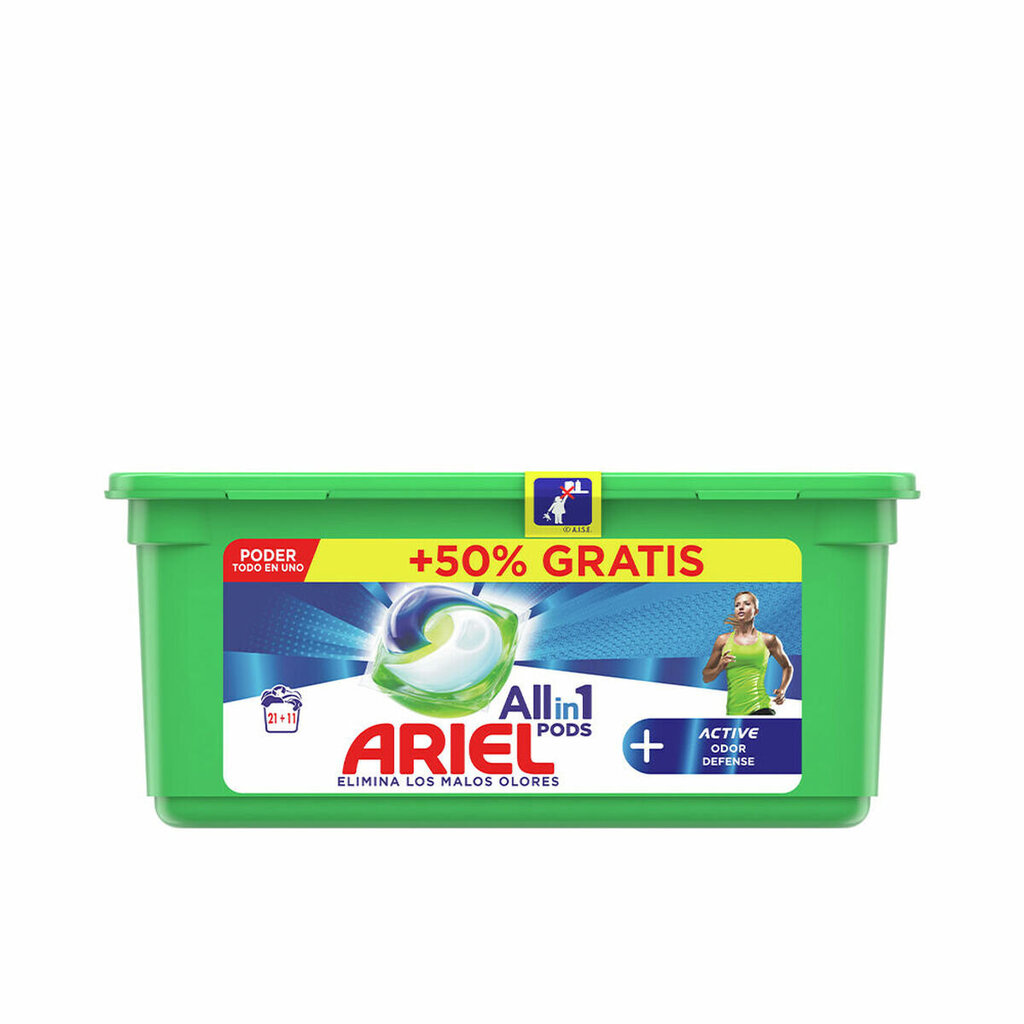 Ariel Odor Active skalbimo kapsulės, 32 vnt. kaina ir informacija | Skalbimo priemonės | pigu.lt