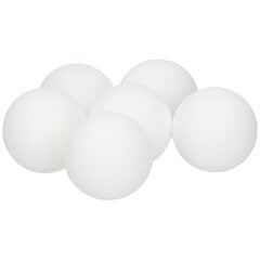 Мячи для настольного тенниса, 6 шт., белые цена и информация | Мячи для настольного тенниса | pigu.lt