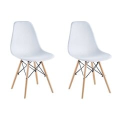 Комплект стульев Matera, белый, 2 шт. цена и информация | Офисные кресла | pigu.lt