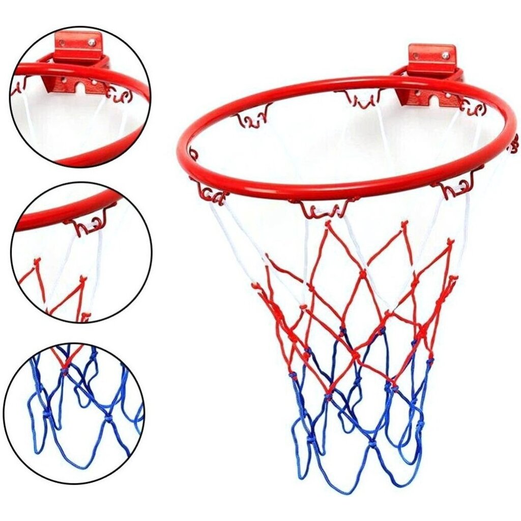Krepšinio lankas su kamuoliu ir pompa Best Sporting, 45 cm kaina ir informacija | Kitos krepšinio prekės | pigu.lt