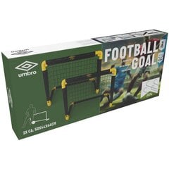 Комплект футбольных ворот с сеткой Umbro, 55x44x44 см цена и информация | Футбольные ворота и сетки | pigu.lt