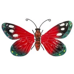 Декоративная бабочка, 26 см, красная цена и информация | Детали интерьера | pigu.lt