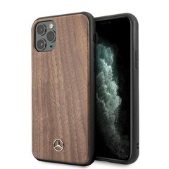 Mercedes MEHCN65VWOLB iPhone 11 Pro Max hard case brązowy|brown Wood Line Walnut цена и информация | Чехлы для телефонов | pigu.lt