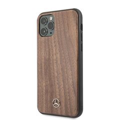 Mercedes MEHCN65VWOLB iPhone 11 Pro Max hard case brązowy|brown Wood Line Walnut цена и информация | Чехлы для телефонов | pigu.lt