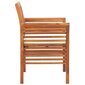 Sodo valgomojo kėdės su pagalvėlėmis, Akacijos masyvas, 8vnt. kaina ir informacija | Lauko kėdės, foteliai, pufai | pigu.lt