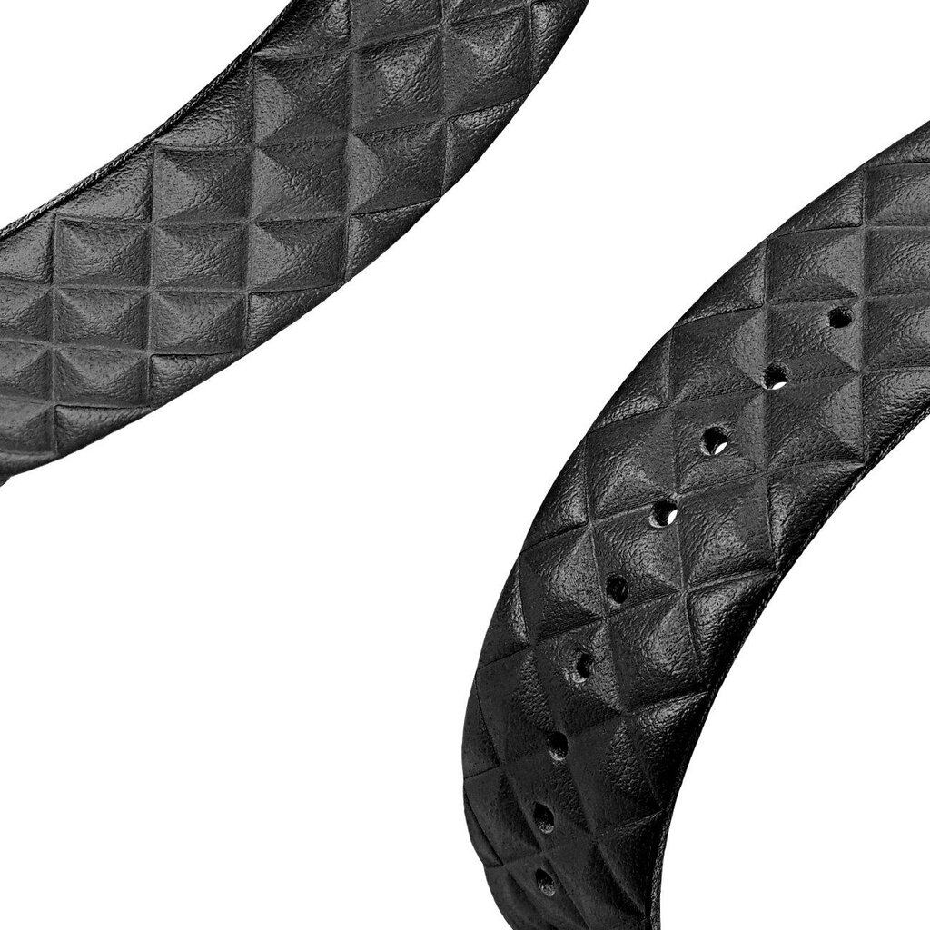 Dux Ducis Leather Watch Band Bracelet Genuine Black kaina ir informacija | Išmaniųjų laikrodžių ir apyrankių priedai | pigu.lt