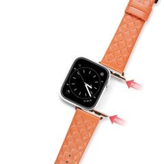 Dux Ducis Leather Watch Band Bracelet Genuine Orange kaina ir informacija | Išmaniųjų laikrodžių ir apyrankių priedai | pigu.lt