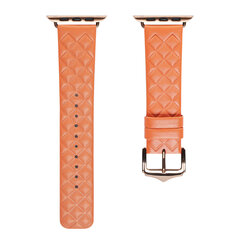 Dux Ducis Leather Watch Band Bracelet Genuine Orange kaina ir informacija | Išmaniųjų laikrodžių ir apyrankių priedai | pigu.lt