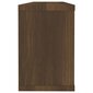 Sieninės lentynos, 6vnt., rudos ąžuolo, 60x15x23cm, mediena kaina ir informacija | Lentynos | pigu.lt