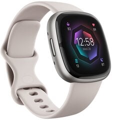 Fitbit Sense 2 Lunar White/Platinum цена и информация | Смарт-часы (smartwatch) | pigu.lt