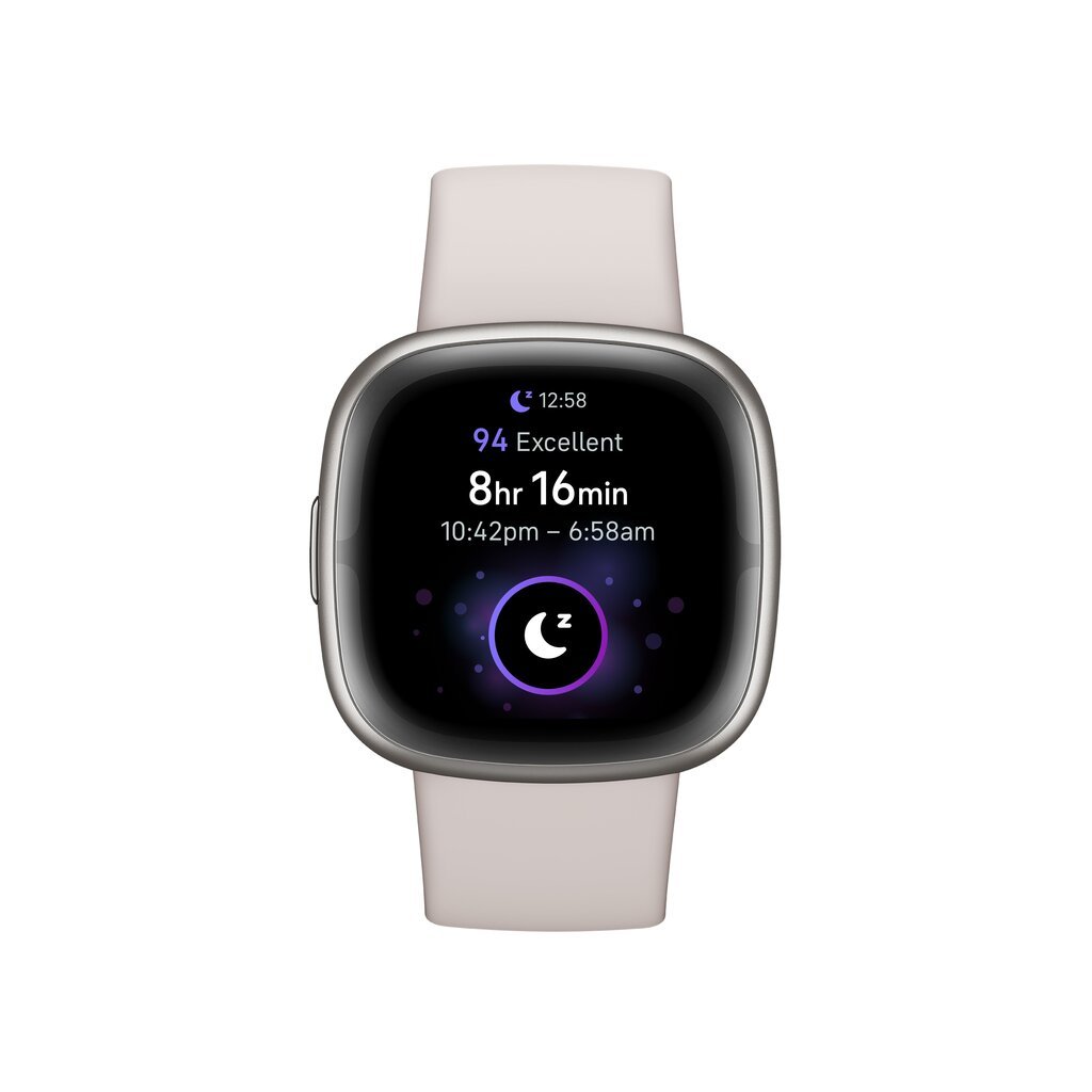 Fitbit Sense 2 Lunar White/Platinum kaina ir informacija | Išmanieji laikrodžiai (smartwatch) | pigu.lt