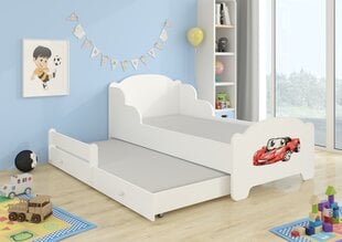 Детская кровать Amadis II Red Car 160x80+Materac цена и информация | Детские кровати | pigu.lt